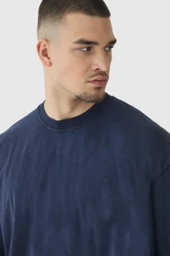 Flash Sale boohooMAN Tall Oversized Acid Wash T-Shirt charcoal