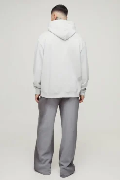 Best boohooMAN Tall Oversized Man Paint Splatter Hoodie grey