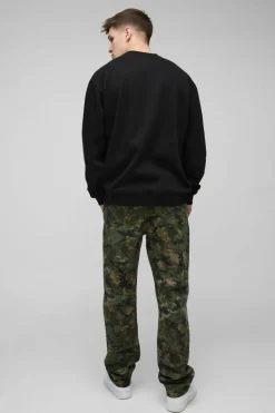 Hot boohooMAN Tall Oversized Tupac License Print Sweatshirt black