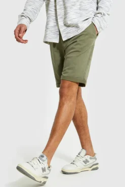 Cheap boohooMAN Tall Relaxed Fit Chino Shorts khaki