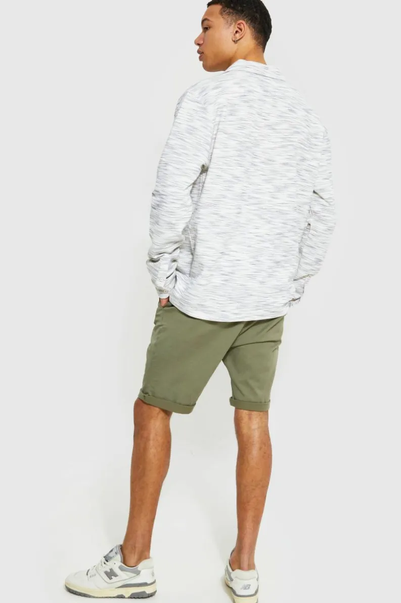 Cheap boohooMAN Tall Relaxed Fit Chino Shorts khaki