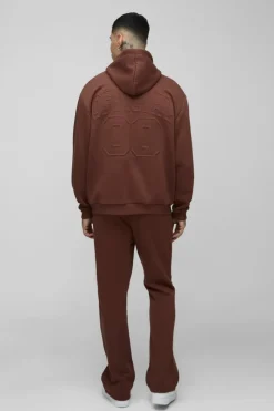 Best Sale boohooMAN Tall Relaxed Fit Gusset Jogger chocolate