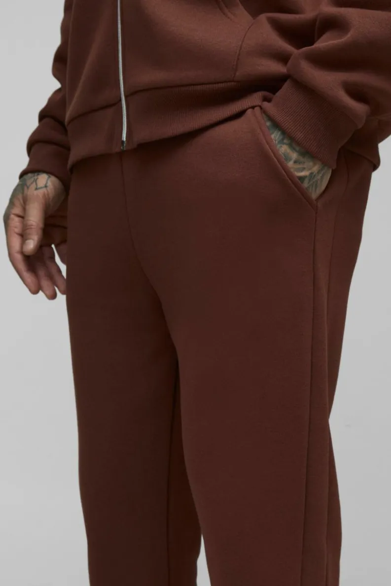 Best Sale boohooMAN Tall Relaxed Fit Gusset Jogger chocolate