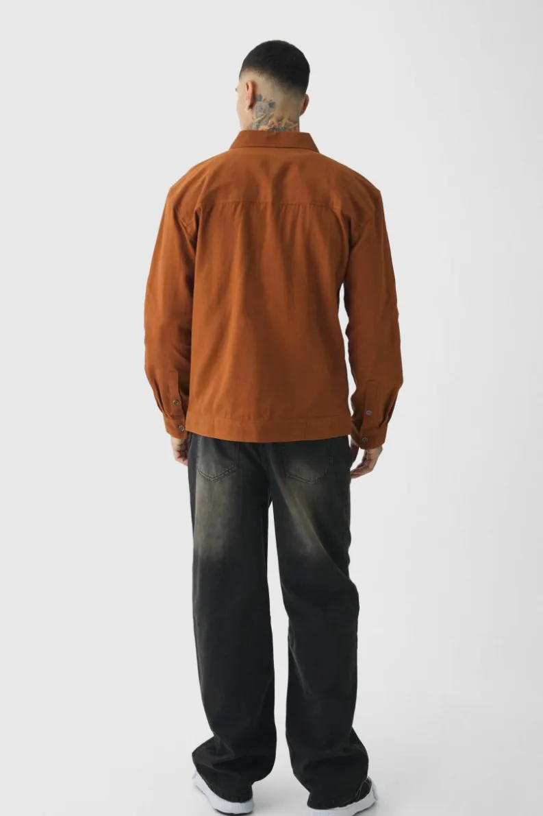 Hot boohooMAN Tall Relaxed Fit Jeans brown