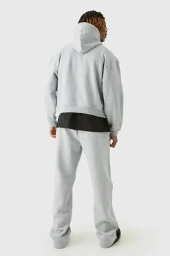 Fashion boohooMAN Tall Relaxed Fit Limited Jogger grey marl