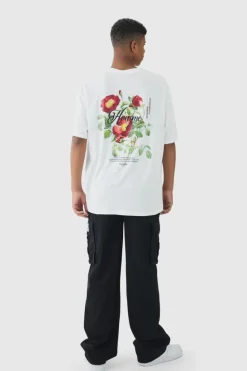 Cheap boohooMAN Tall Relaxed Fit Woven Tab Cargo Jeans true black
