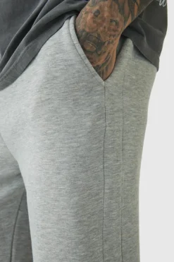 Flash Sale boohooMAN Tall Relaxed Gusset Jogger grey marl