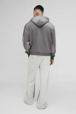 Best boohooMAN Tall Relaxed Man Paint Splatter Flare Jogger grey