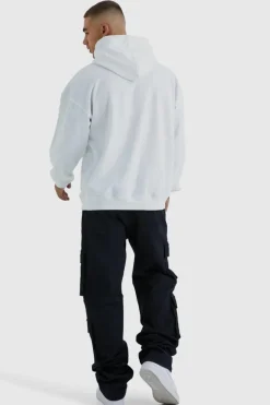 Online boohooMAN Tall Relaxed Washed Multi Pocket Cargo Jeans washed black