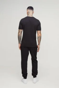 New boohooMAN Tall Slim Fit Basic T-Shirt black