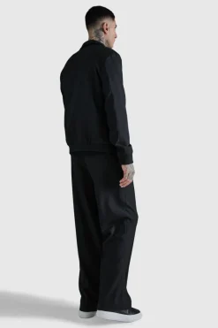 Sale boohoo Tall Smart Bomber and Trouser Set in black