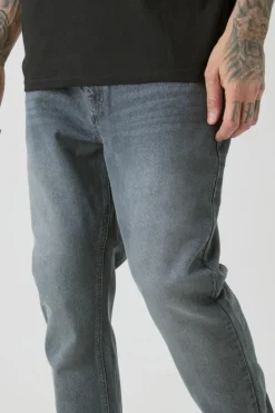 Flash Sale boohooMAN Tall Straight Leg Jeans mid grey