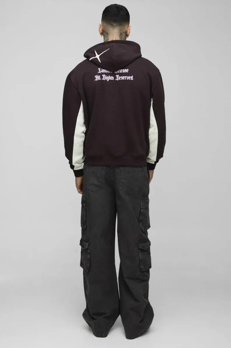 Hot boohooMAN Tall Washed Ripstop Multi Cargo Pocket Baggy Trousers charcoal