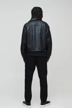 Best Sale boohooMAN Tapered Rigid Jean true black