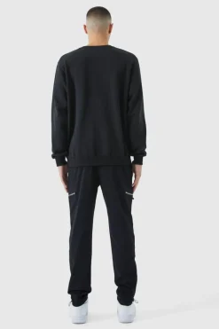 Cheap boohoo Technical Stretch 3D Pocket Set black
