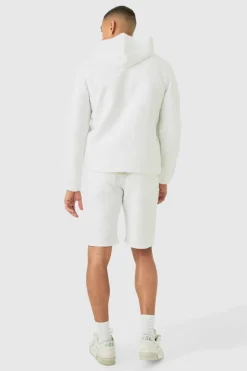 Online boohoo Textured Jacquard Smart Set white