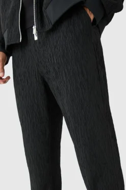 Best boohoo Textured Satin Smart Set black