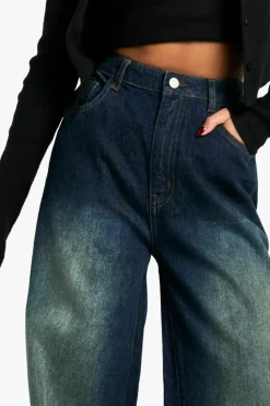 Sale boohoo The Wide Leg Jeans dark wash