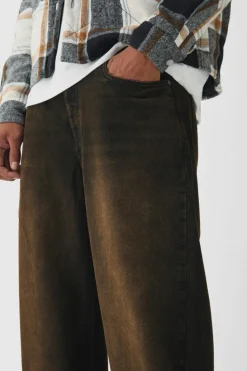 Sale boohoo Tinted Denim Set brown
