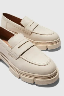 Store boohooMAN Track Sole Loafer stone