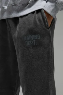 Discount boohooMAN Training Dept Over-Dye Oversized Jogger black