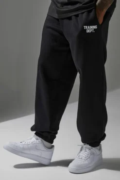 Flash Sale boohooMAN Training Dept Oversized Jogger black
