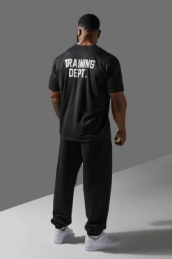 Flash Sale boohooMAN Training Dept Oversized Jogger black