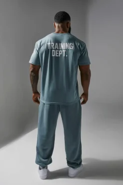 Outlet boohooMAN Training Dept Oversized T-shirt green