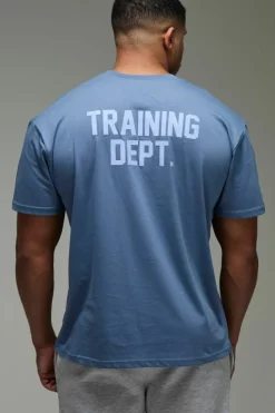 Hot boohooMAN Training Dept Oversized T-shirt steel