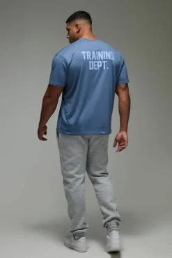 Hot boohooMAN Training Dept Oversized T-shirt steel