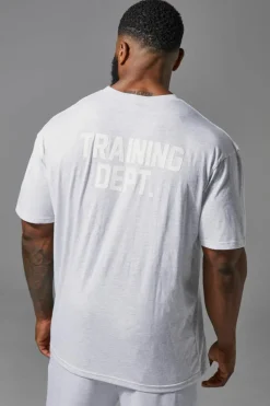 Store boohooMAN Training Dept Oversized T-shirt grey marl