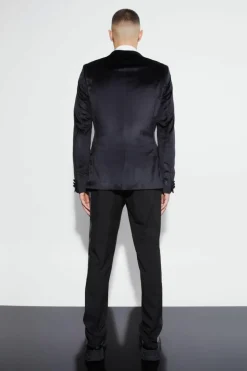 Discount boohoo Velour Suit black