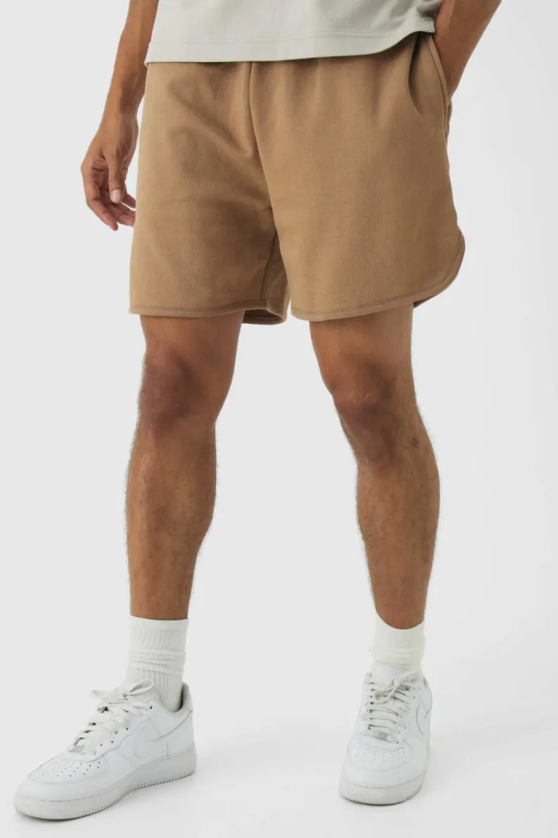 Store boohooMAN Volley Short Length Heavyweight Short light brown
