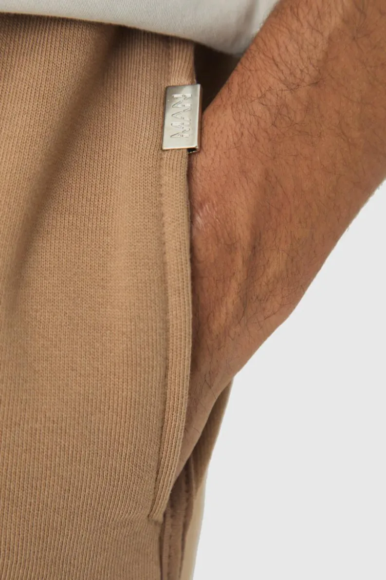 Store boohooMAN Volley Short Length Heavyweight Short light brown