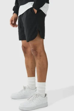 Outlet boohooMAN Volley Short Length Heavyweight Short black