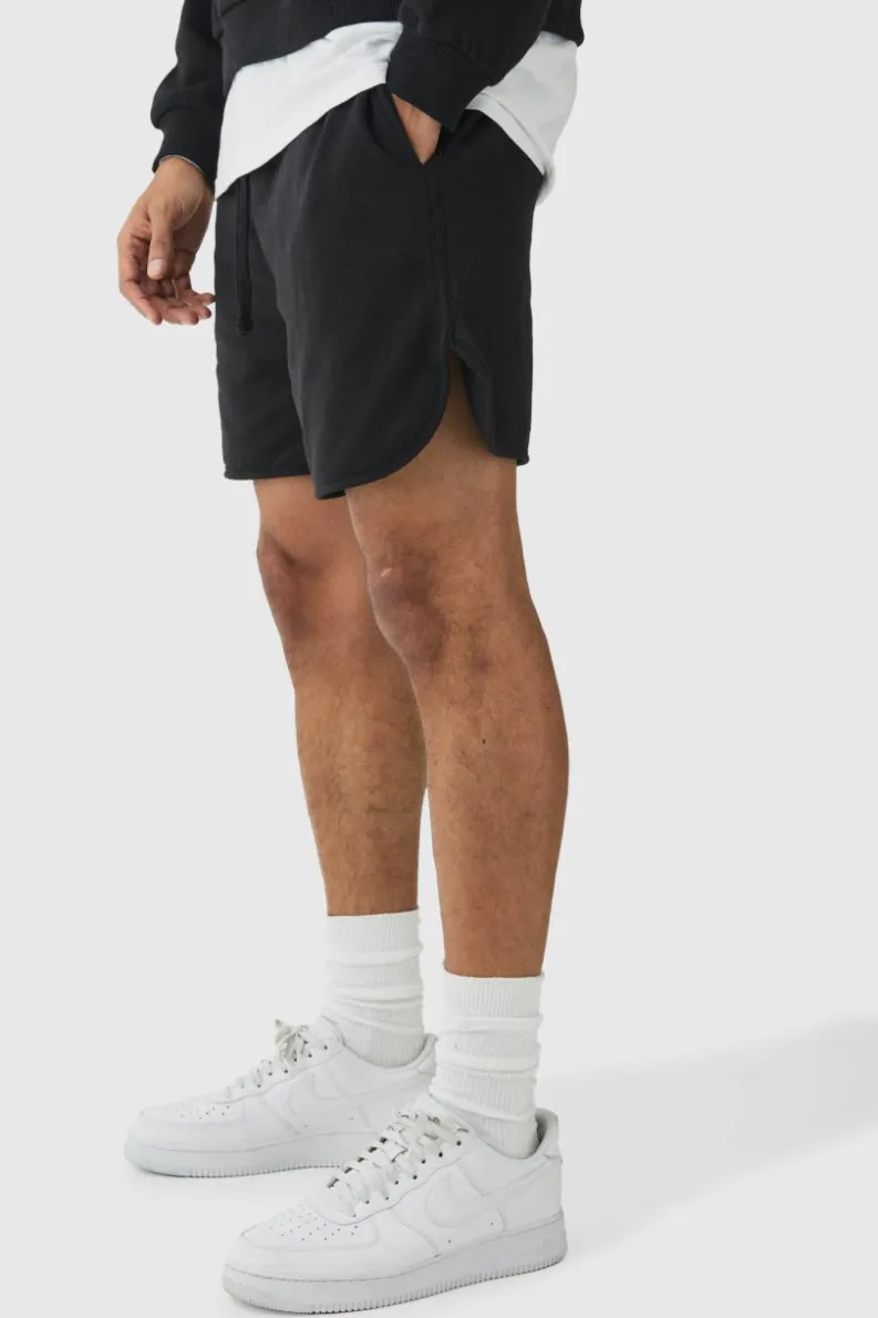 Outlet boohooMAN Volley Short Length Heavyweight Short black