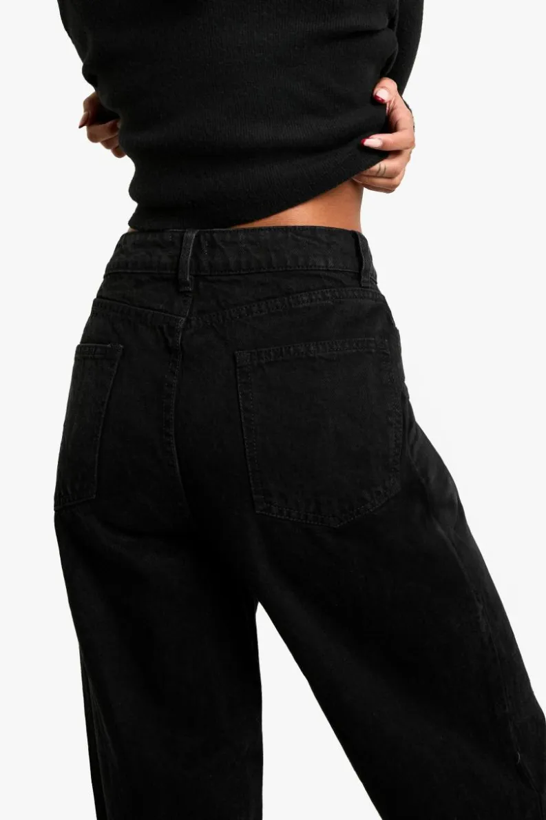 Hot boohoo Boyfriend Jean washed black