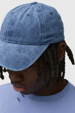 Best Sale boohooMAN Washed Cap navy