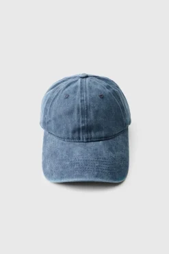 Best Sale boohooMAN Washed Cap navy