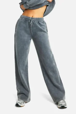 Fashion boohoo Washed Oversized Tracksuit charcoal
