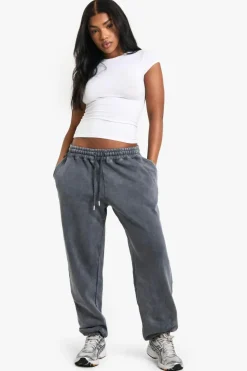 Discount boohoo Washed Oversized Jogger charcoal