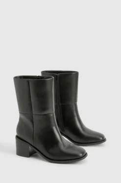 Cheap boohoo Wide Fit Chunky Panel Detail Chelsea Boots black