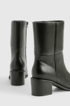 Cheap boohoo Wide Fit Chunky Panel Detail Chelsea Boots black