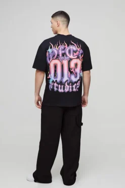 New boohooMAN Wide Leg Carpenter Jogger black