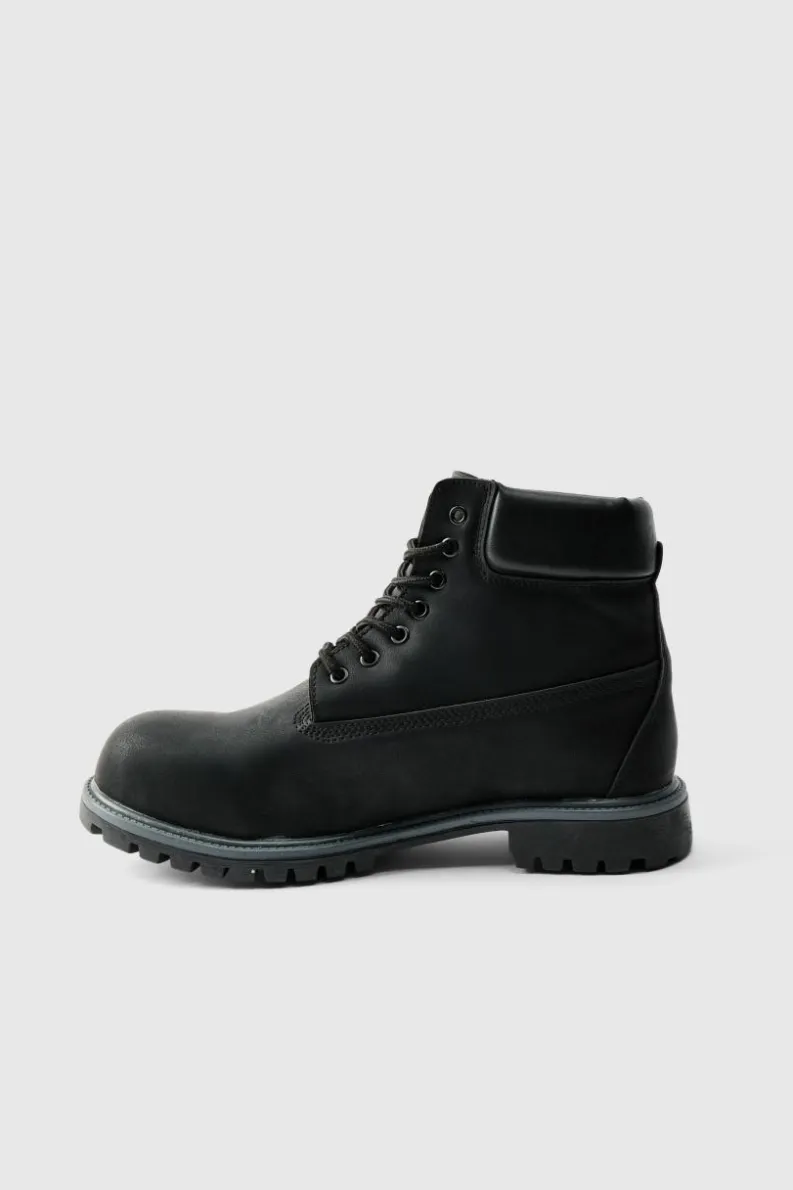 Hot boohooMAN Worker Boot black