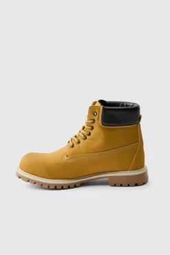 Store boohooMAN Worker Boot tan