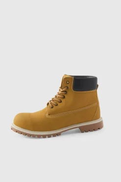 Sale boohooMAN Worker Boots tan