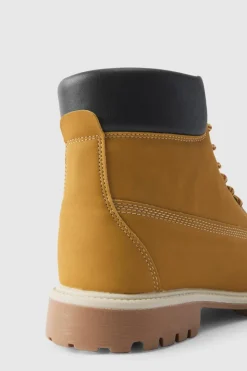 Sale boohooMAN Worker Boots tan