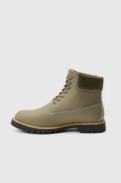 Cheap boohooMAN Worker Boots khaki